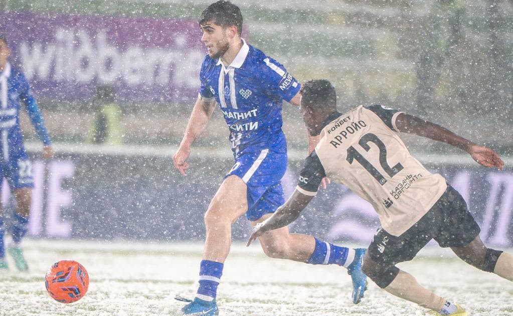 Махачкалинское «Динамо» обыграло «Рубин» благодаря двум пенальти