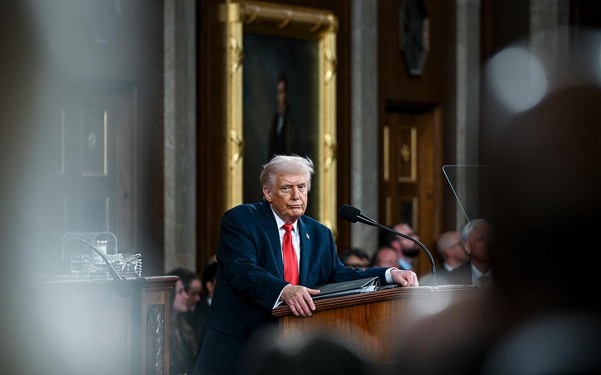 Трамп в почти двухчасовой речи перед конгрессом единожды упомянул Россию