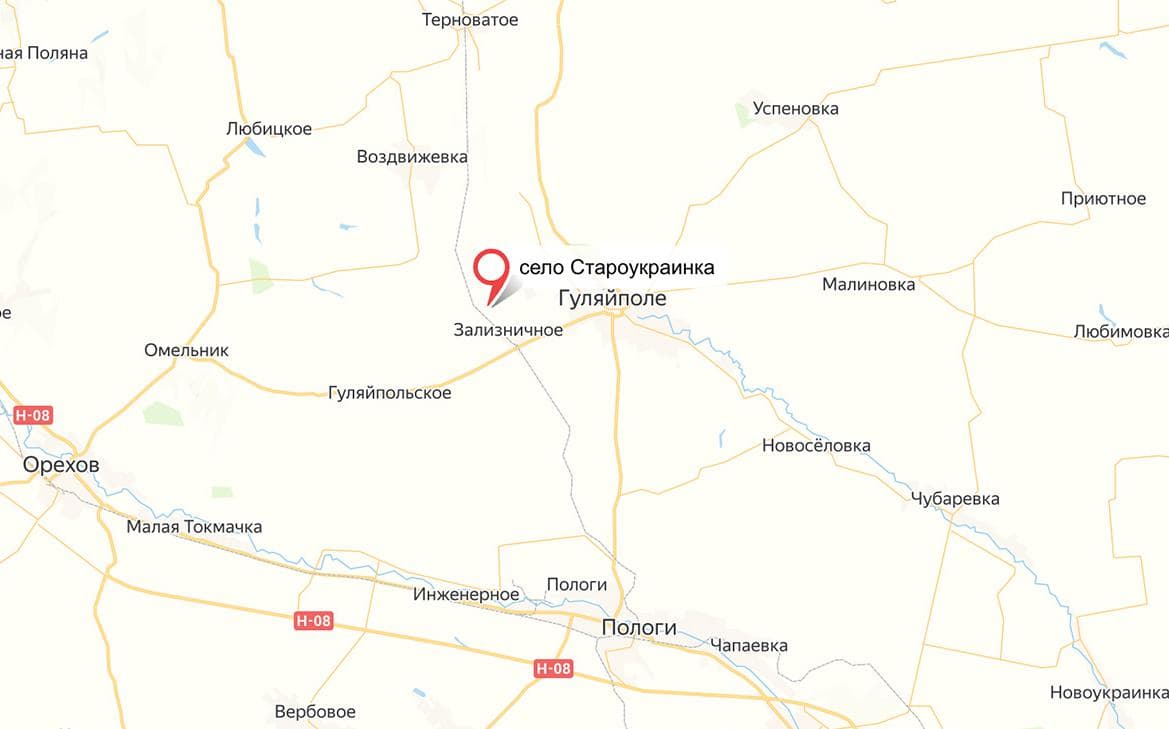 Российские войска заняли Староукраинку и Степановку