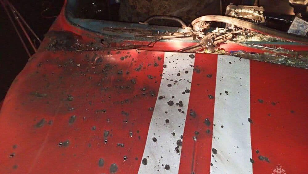 В Энергодаре украинский дрон атаковал пожарную машину