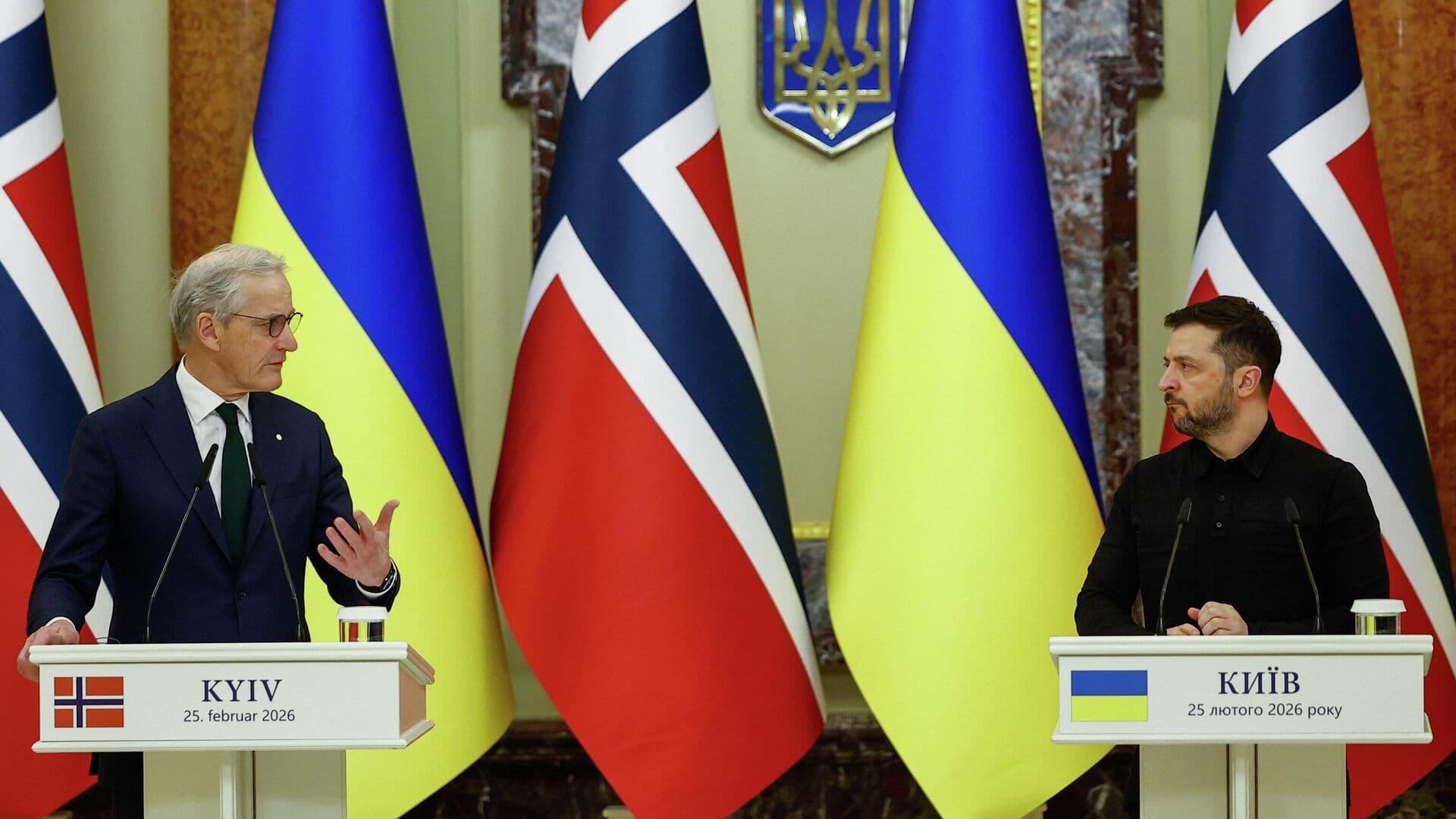 Трансляцию выступления Зеленского и премьера Норвегии смотрели 15 человек