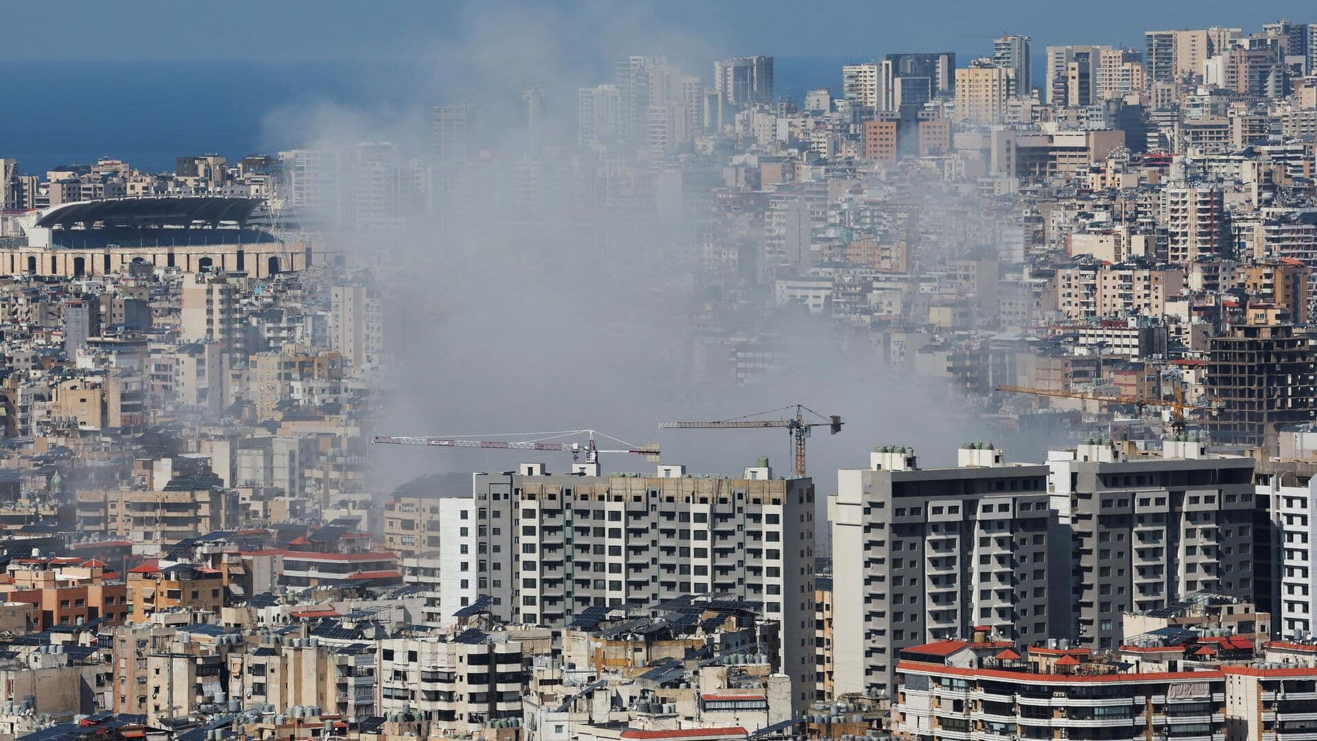 Очевидцы сообщили об ударе по жилым высоткам в южном пригороде Бейрута