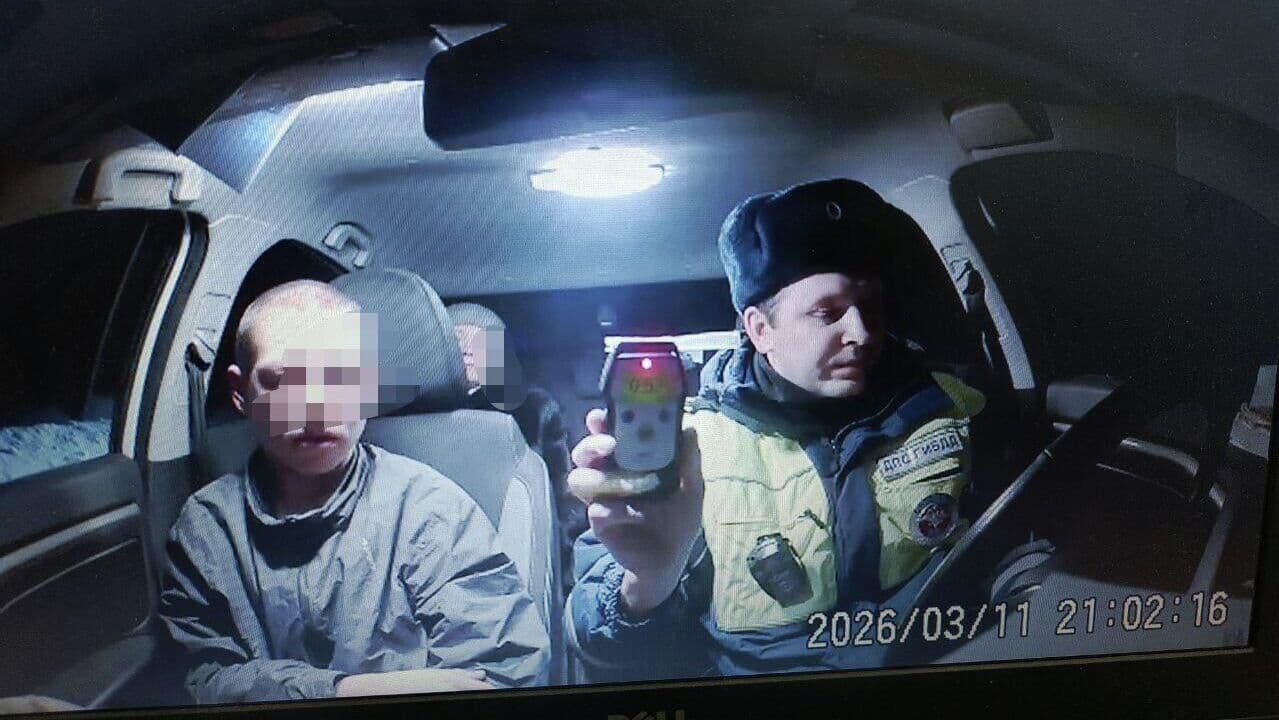 В Тюменской области задержали пьяного шестиклассника за рулем иномарки