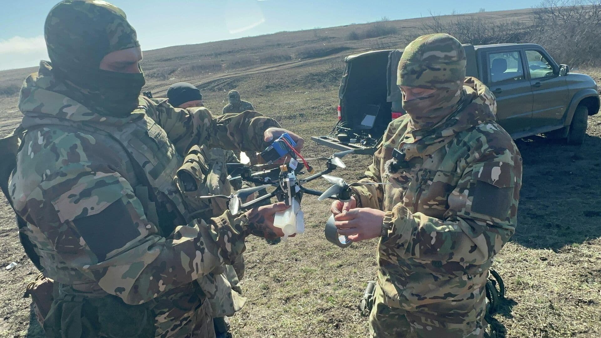 ВС России уничтожили десять пикапов ВСУ в Сумской области