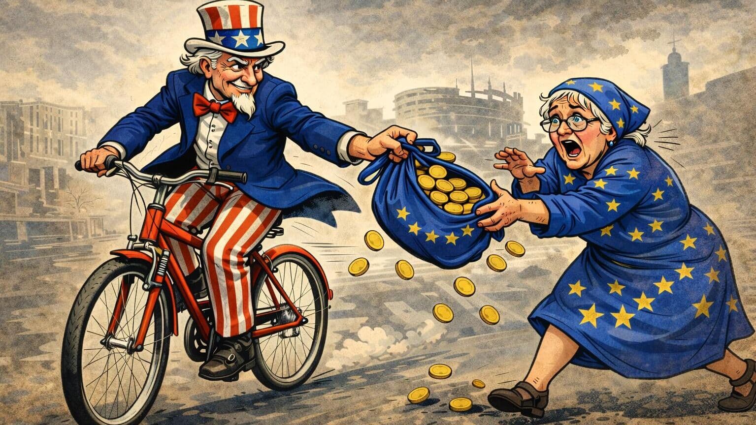 НАТО как афера: американские мошенники развели старушку Европу