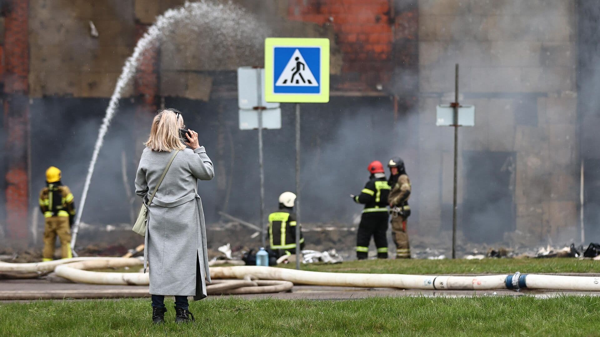Жительница Калининграда рассказала, как ТЦ охватывал огонь