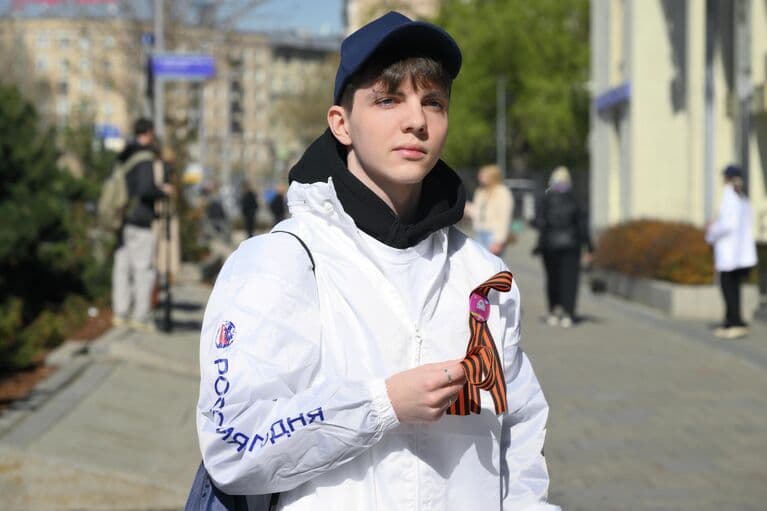 Старт всероссийской акции "Георгиевская ленточка"