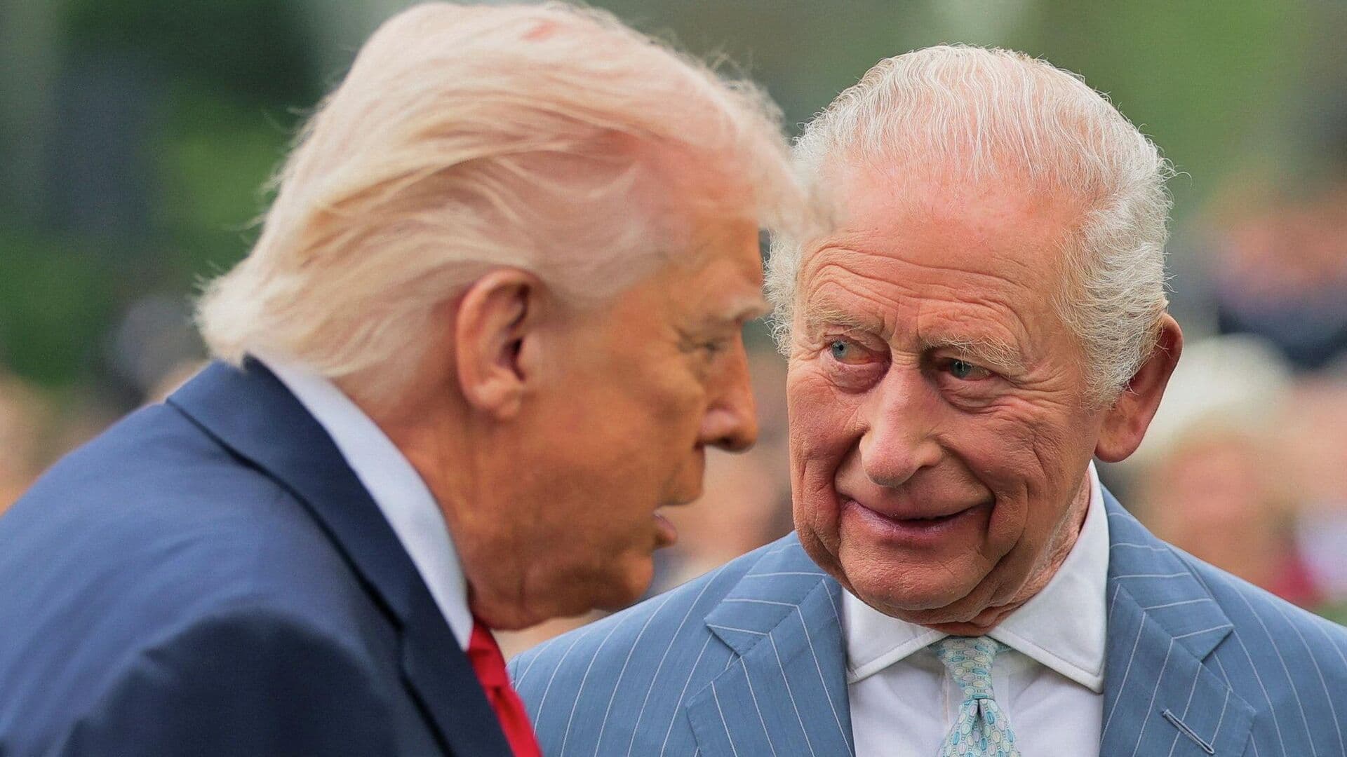 Карлу III пришлось догонять Трампа в ходе мероприятия в Белом доме