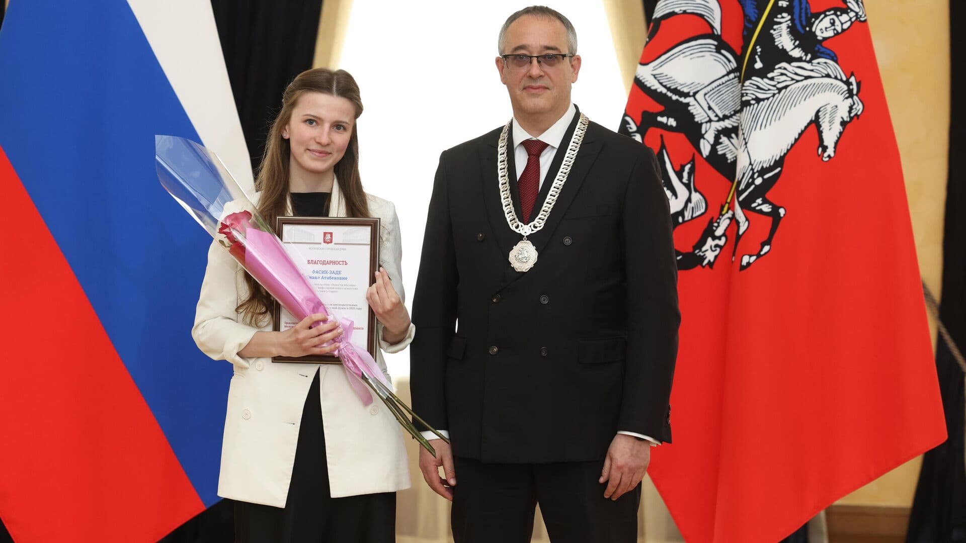 Председатель Мосгордумы наградил сотрудников РИА Новости