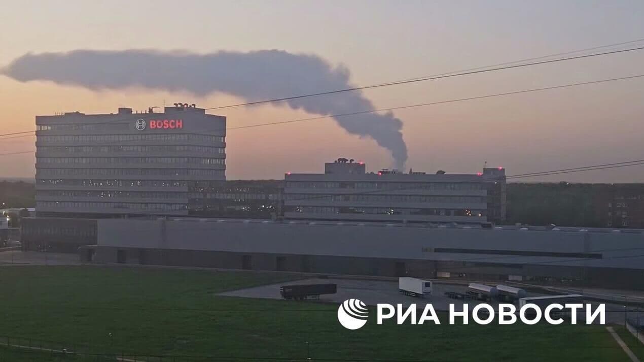 В Подмосковье произошел крупный пожар на складе