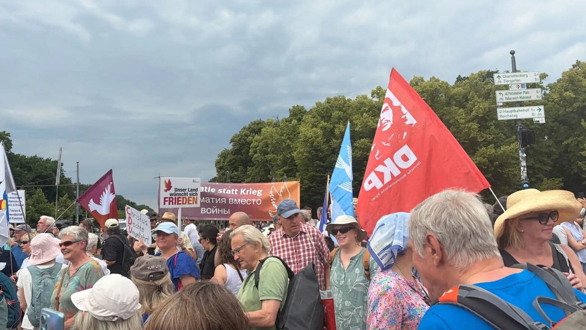 В Берлине прошла антивоенная демонстрация за мир с Россией