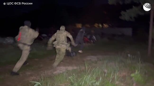 ФСБ показала видео задержания пособников украинских спецслужб