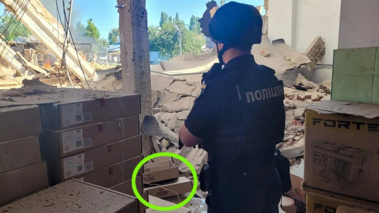 На Украине полиция случайно опубликовала фото разрушений на складе БПЛА