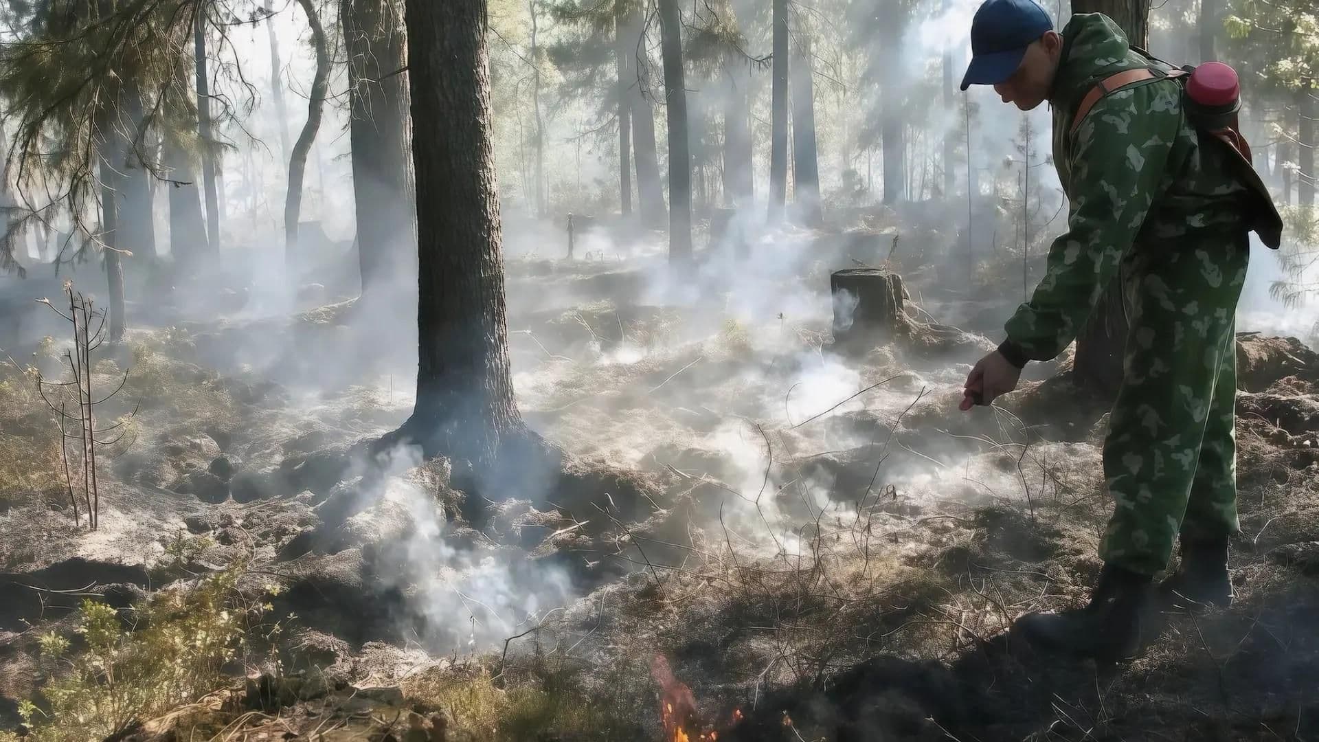 На Ямале тушат вновь вспыхнувшие лесные пожары