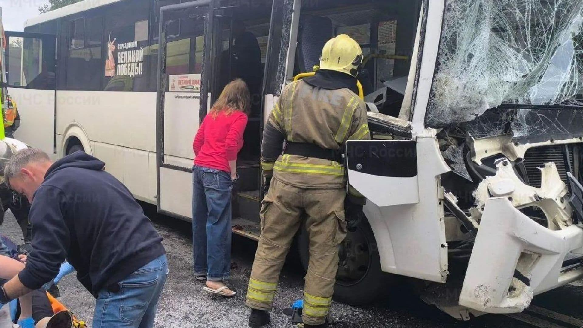 Во Владимире произошло массовое ДТП с участием автобуса