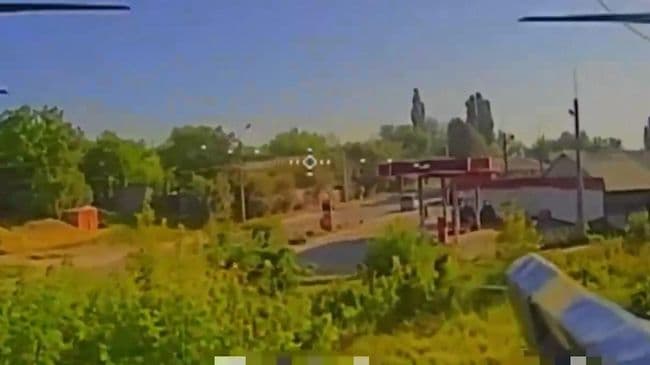 В Краматорске российские дроны-камикадзе уничтожили АЗС ВСУ