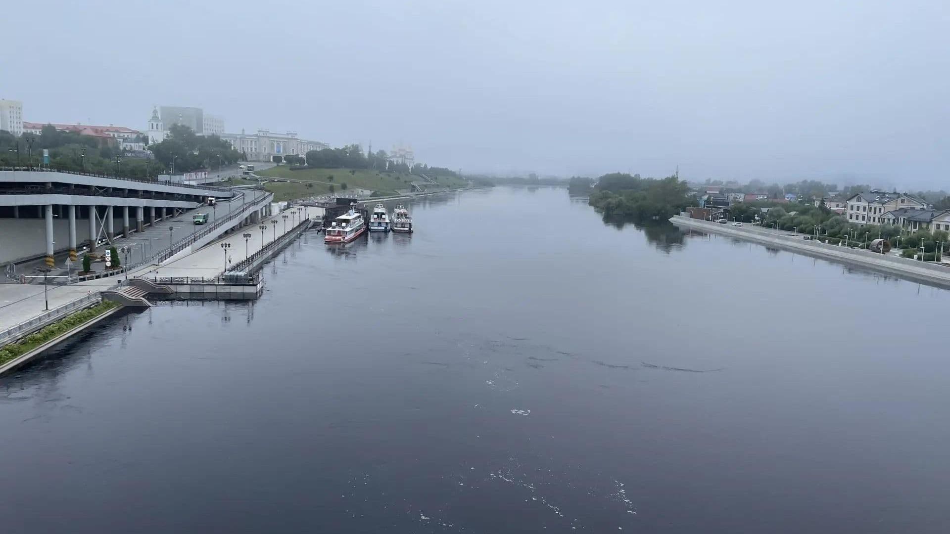 Уровень воды в реке Тура в Тюмени начал снижаться