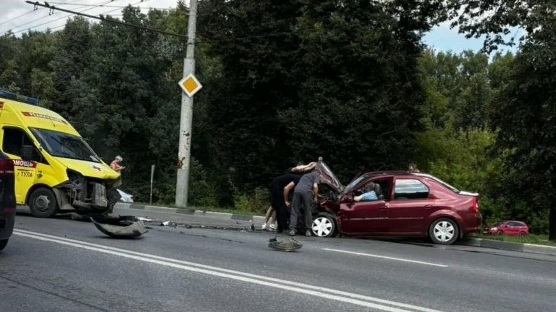 В Туле один человек погиб, пять пострадали в ДТП со скорой