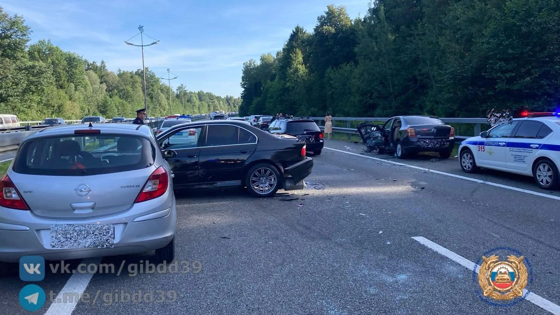 В ДТП под Калининградом пострадали пять человек