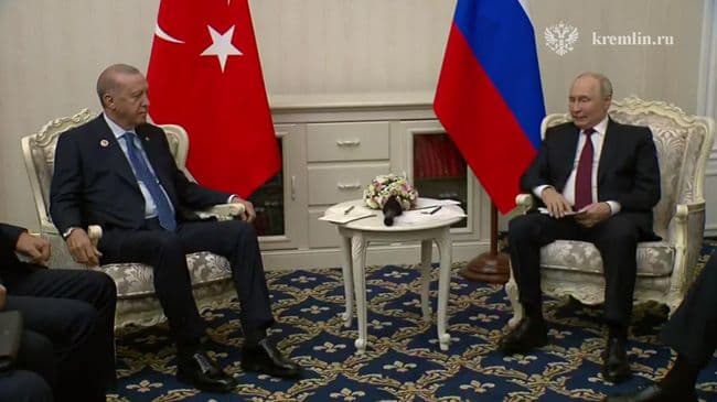 Путин встретился с Эрдоганом