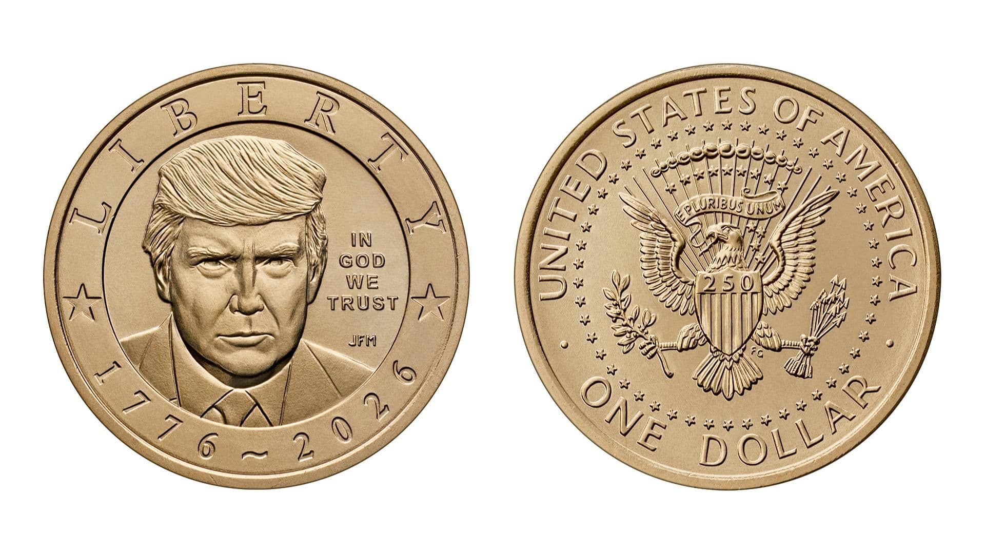 Монетный двор США начал продажи монет с портретом Трампа