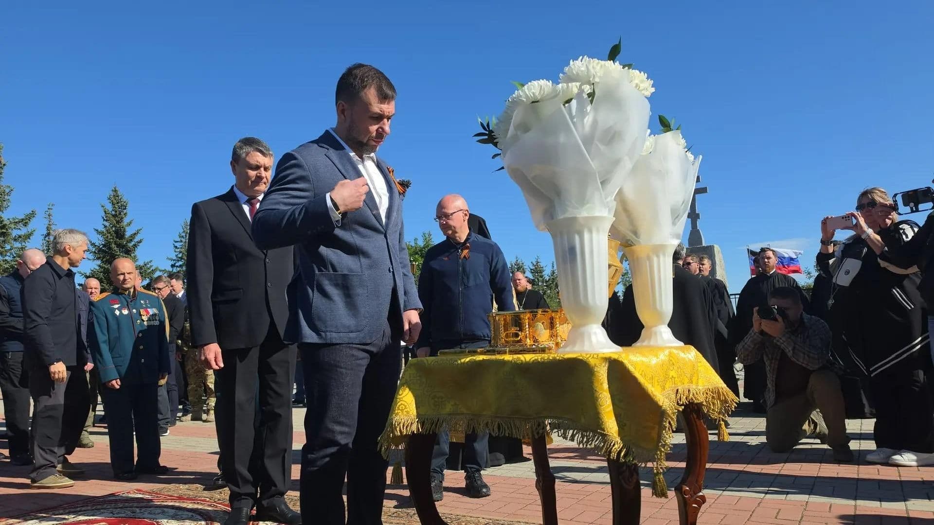 Мощи Дмитрия Донского привезли на курган Саур-Могилу