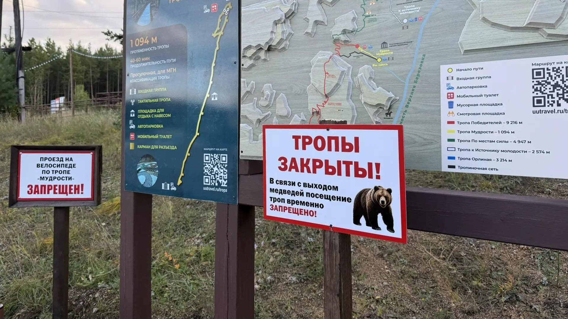В Улан-Удэ закрыли туристические тропы из-за ситуации с медведями