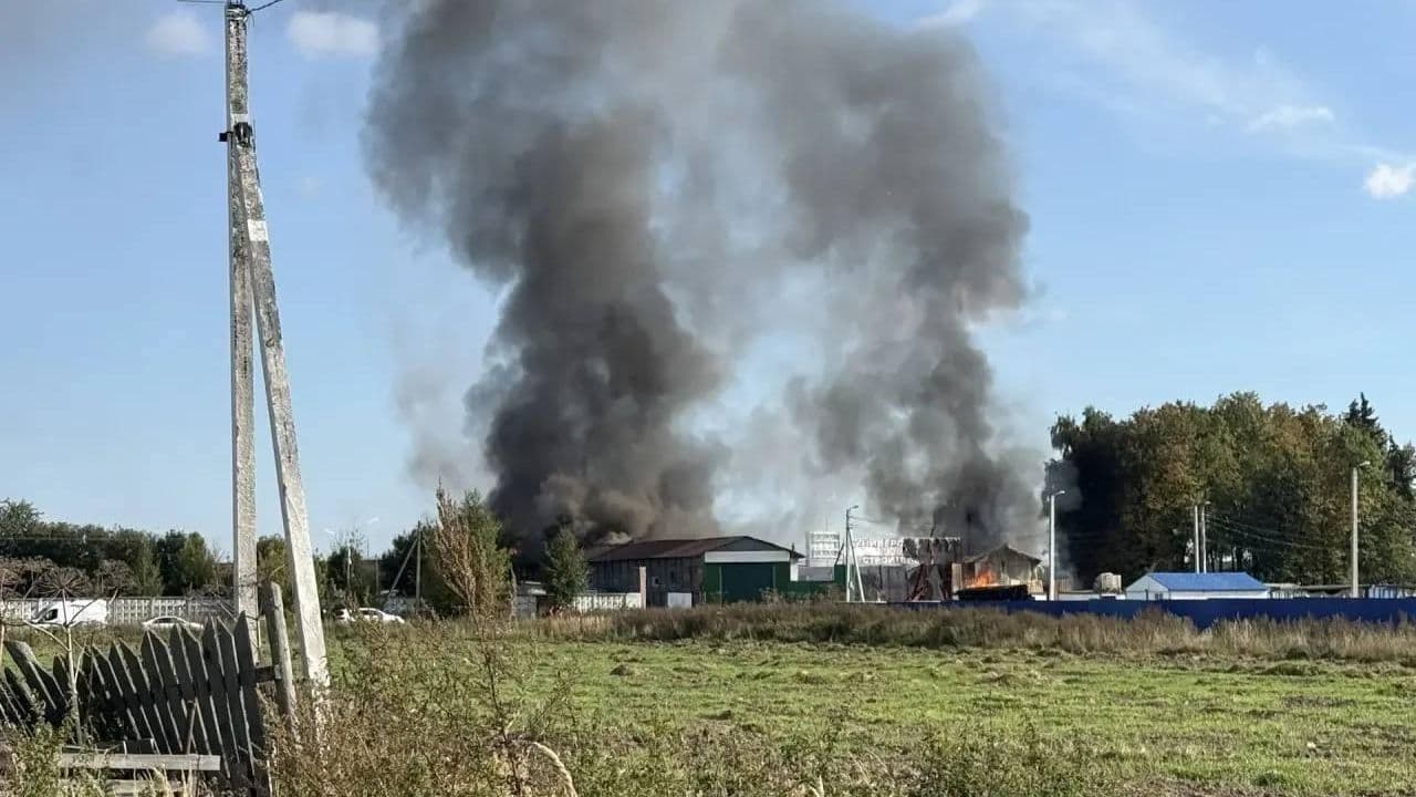 Площадь пожара на рынке в Одинцово составила две тысячи квадратов