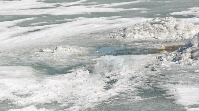 Назван самый опасный для человека цвет льда в марте